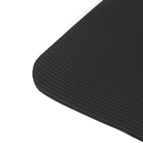 Anti-slip foam yoga pilates fitness mat 180x60x1cm Black 3