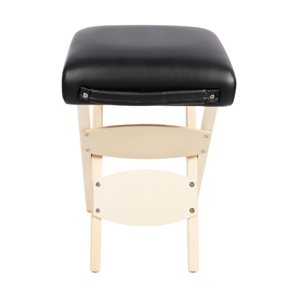 7640344750860 Tabouret de massage pliant en bois noir 1