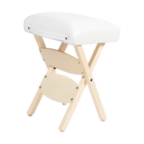 7640344759993 White wooden folding massage stool