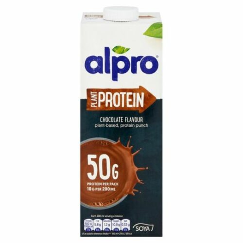 Bebida de proteína de chocolate de soja Alpro 1L (embalagem de 8)