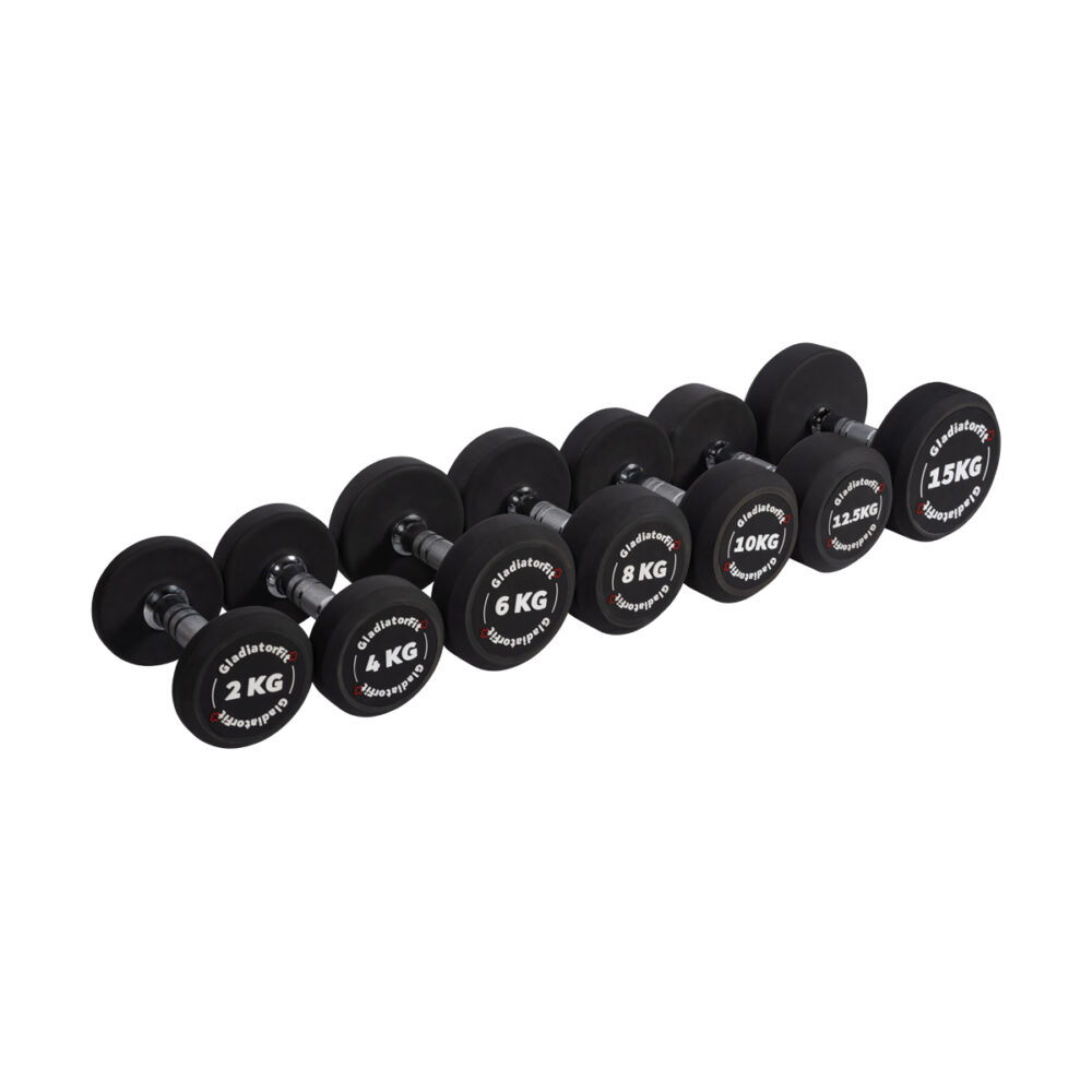 Round rubber dumbbell 1