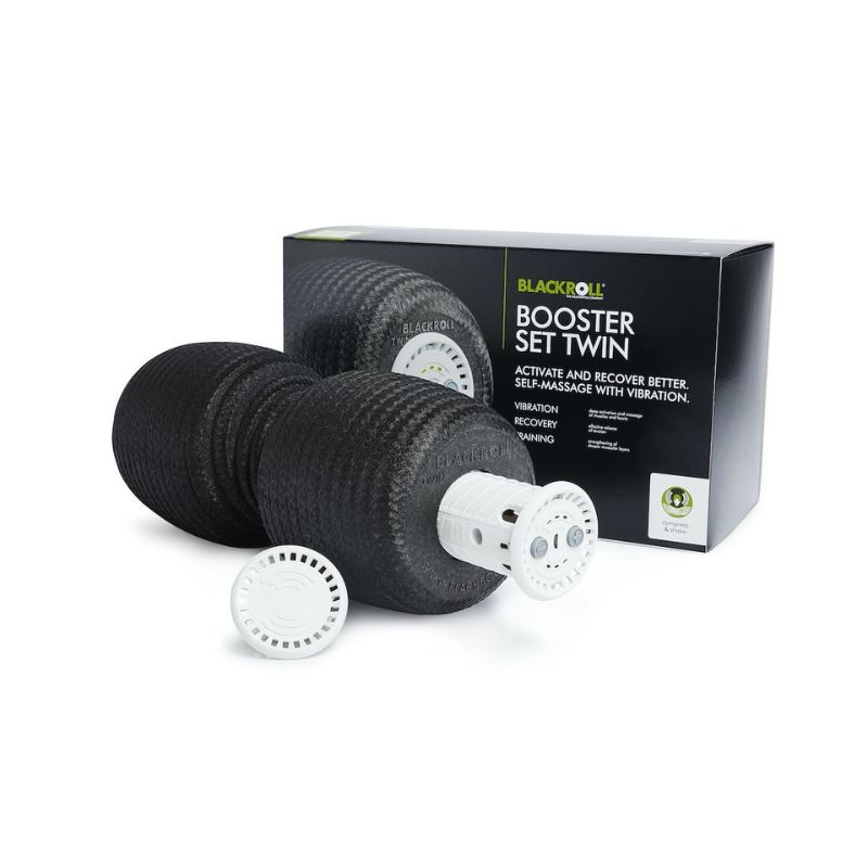 Vibrierende Massagerolle Booster Set Twin Blackroll (2)