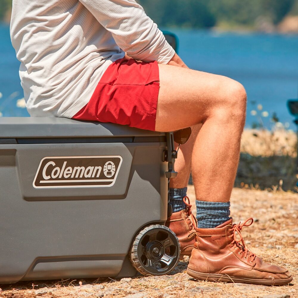 Glacière portable passive Convoy 65 QT à roulettes 29L Coleman 7