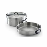 Stainless steel stove and saucepan Trekking Kit CampinGaz