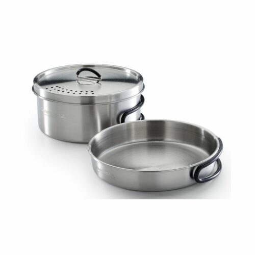 Stainless steel stove and saucepan Trekking Kit CampinGaz