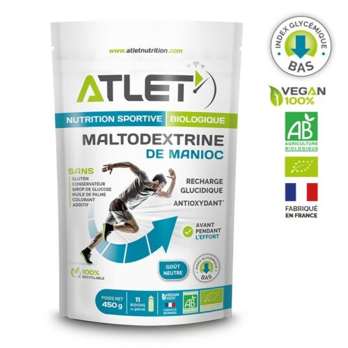 Maltodestrina di manioca biologica 450g Atlet