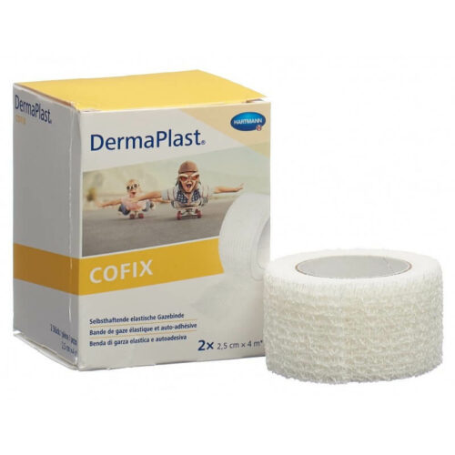 Cofix DermaPlast tira de gasa elástica y autoadhesiva juego de 2 95668