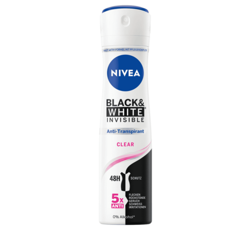 Desodorante en spray Blanco y Negro Invisible 150ml Nivea 9198