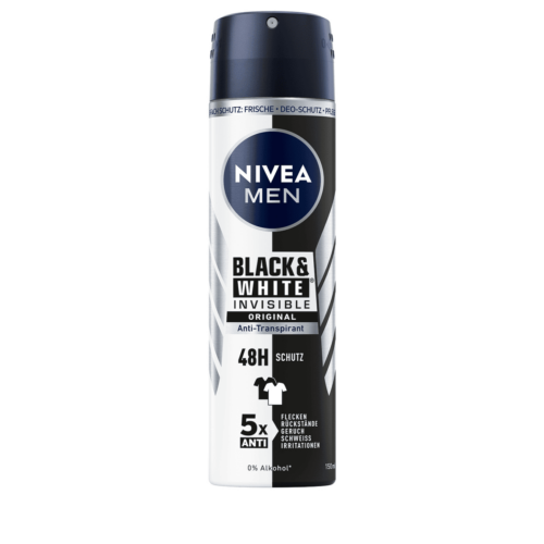 Desodorante en spray Blanco y Negro Invisible Original 50ml Nivea 24492