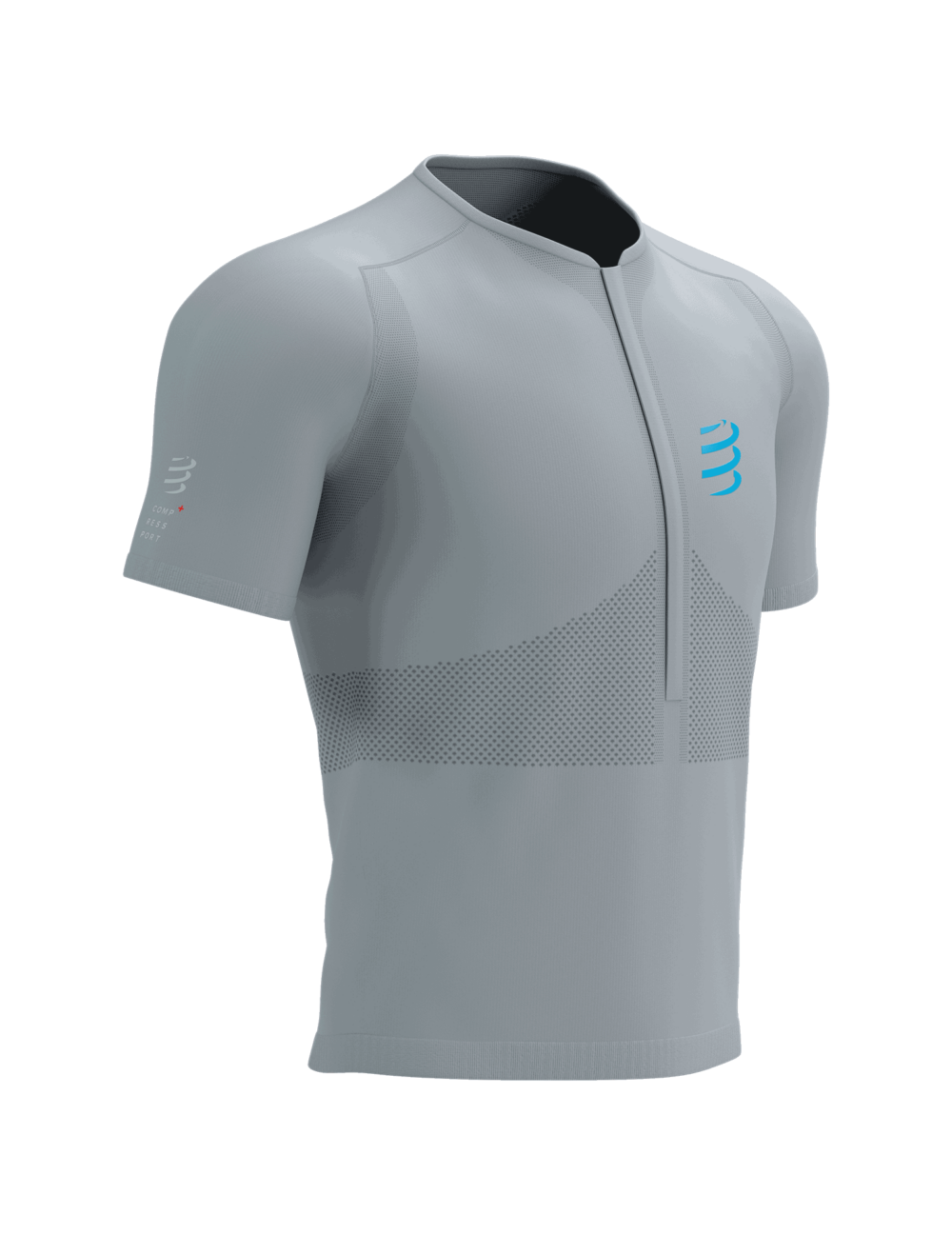 Camiseta trail a courte Trail media cremallera manga corta Homme Compressport 13475