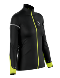 Casaco corta-vento Windproof Flash de alta visibilidade para mulher Compressport 93826