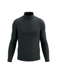 Compressport Casaco de manga comprida 3D Thermo Half Zip para homem 12106