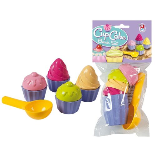 Stampi per sabbia giocattolo da spiaggia Cup Cake Beach Androni 10322