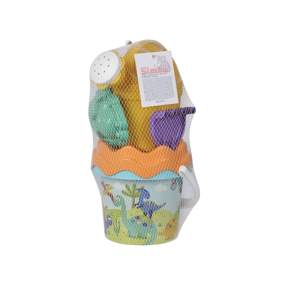 Giocattolo da spiaggia stampi di sabbia Dino Baby Bucket Androni 83217