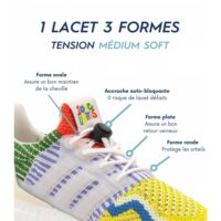 Lacets elastiques en silicone pour running Gorilla 44310