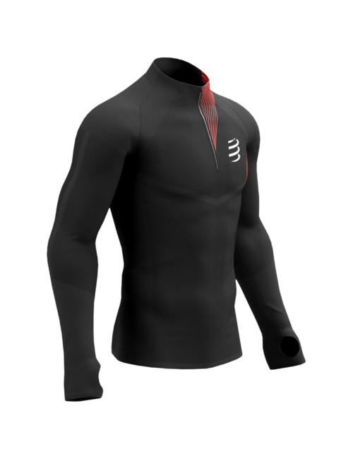 Camiseta de manga larga postural de trail de invierno para hombre Compressport 33806