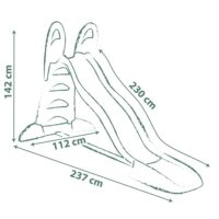 Toboggan XL 2.30m eco responsable Life Smoby 88542