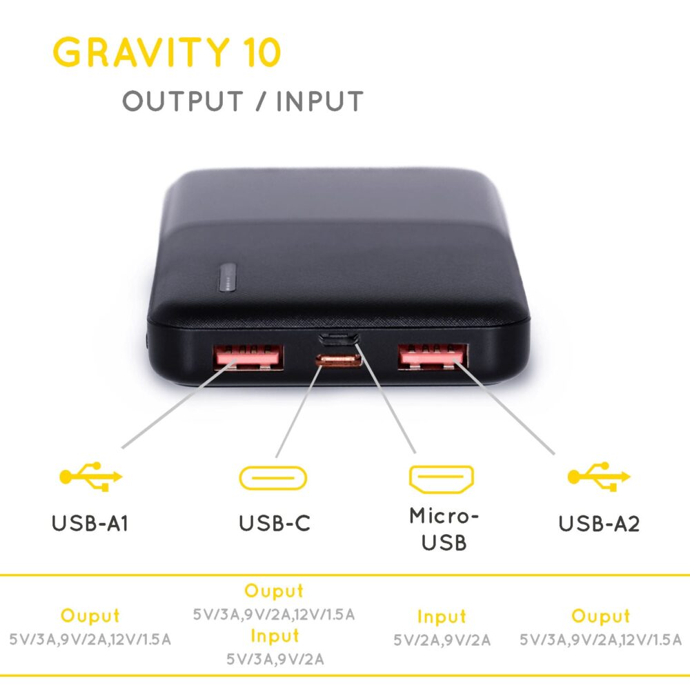 Batterie externe Gravity 10 Sunslice 10706