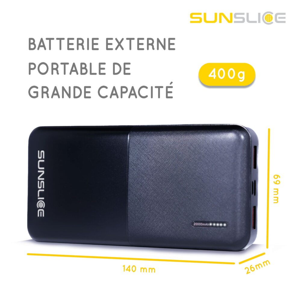 Batteria esterna Gravity 20 Sunslice 18340