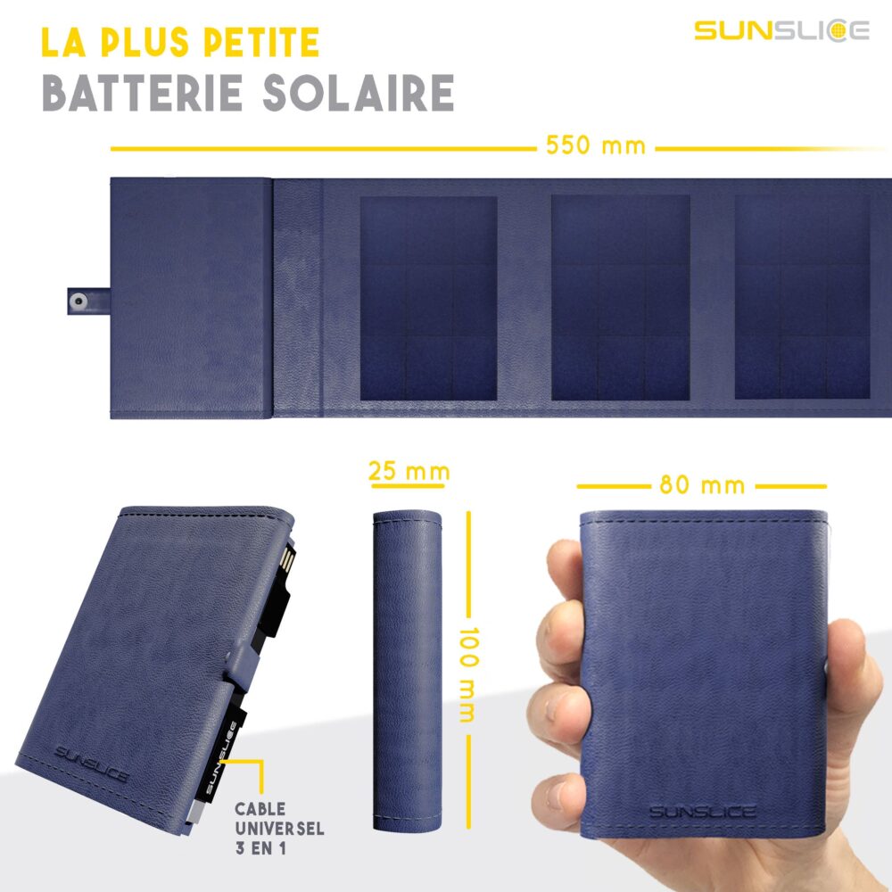 Chargeur de batterie solaire portable 4W Sunslice 18087