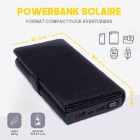 Chargeur de batterie solaire portable 8W Electron Sunslice 28787