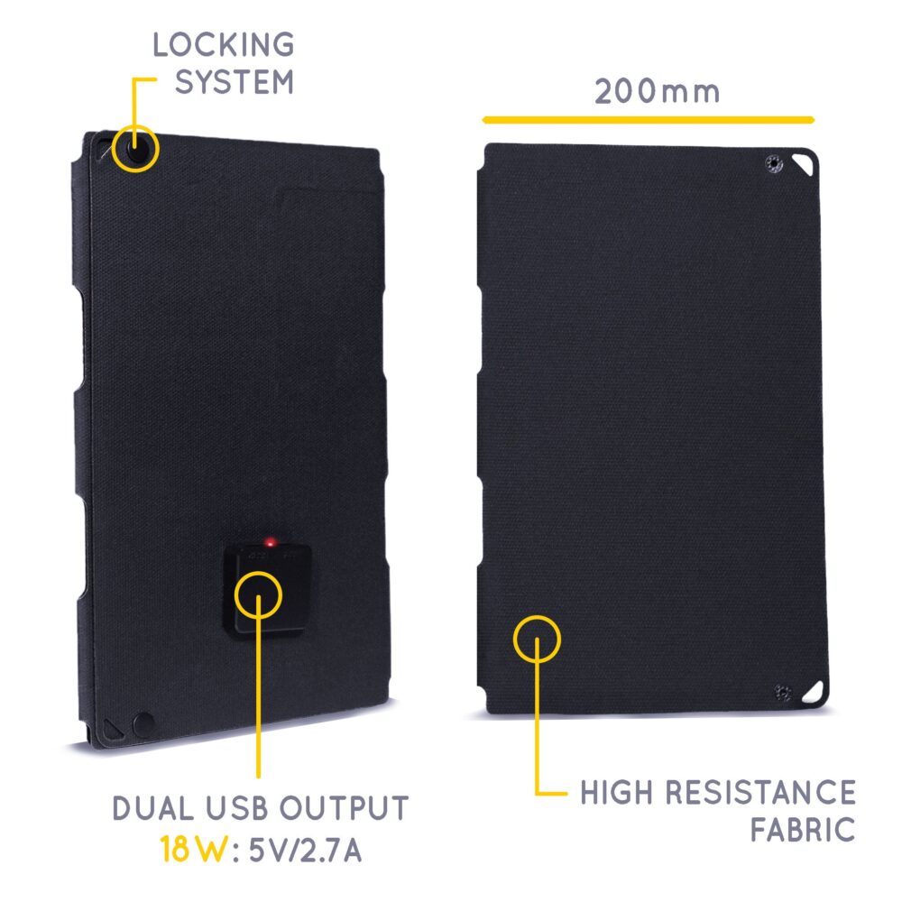 Panel solar portátil Fusion Flex 18 Sunslice 59630